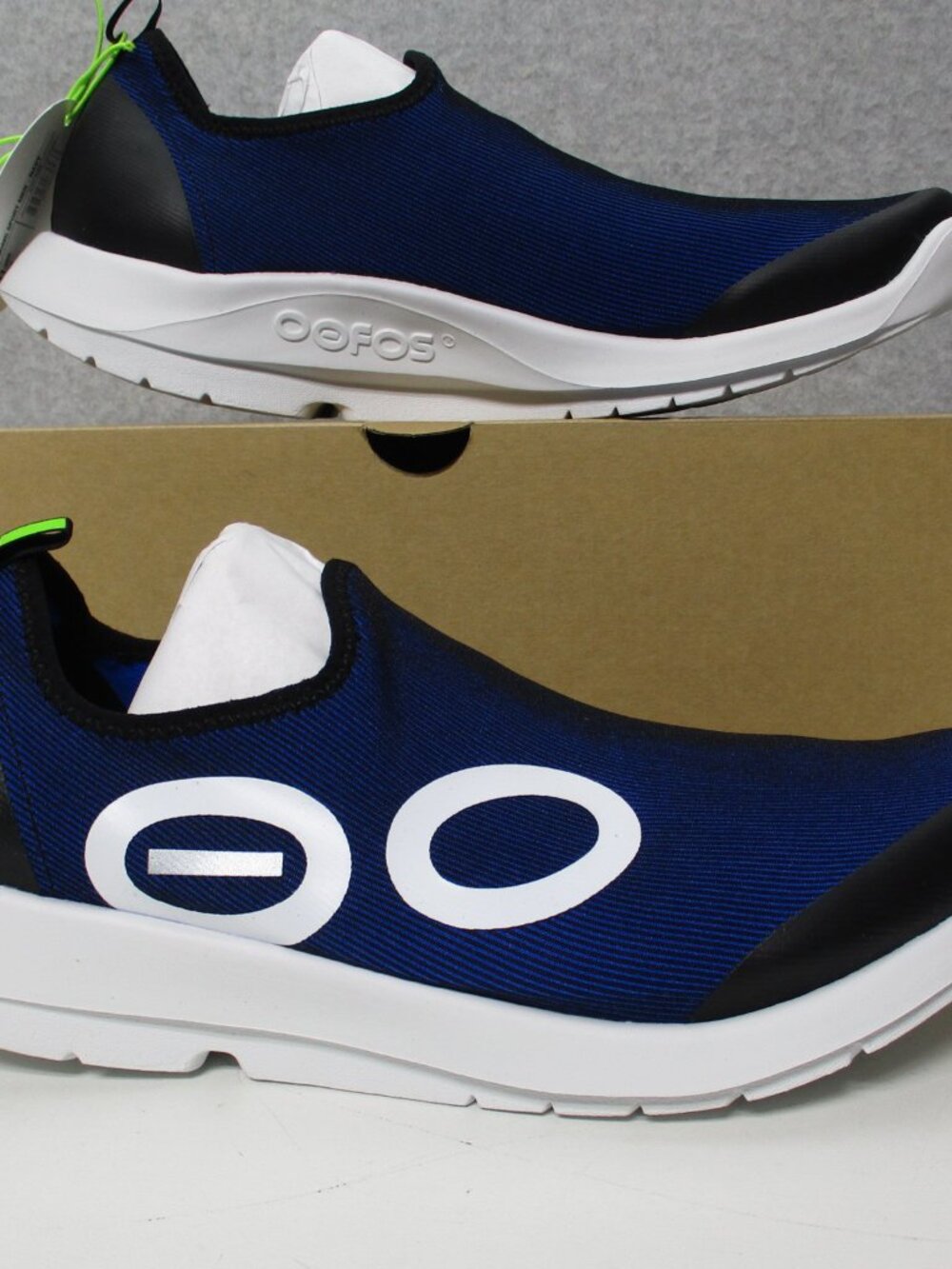 Oofos Oomg Sport Navy Blue Slip On Shoes Comfort Recovery Mens Sz 12 - Picture 2 of 7